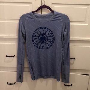 Lululemon x Soulcycle Blue Exercise Top